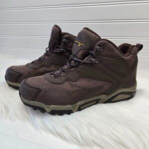 Nortiv 8 JS19001M Men's US 10 Hiking Shoes Brown Lace-Up Waterproof Ankle Boots
